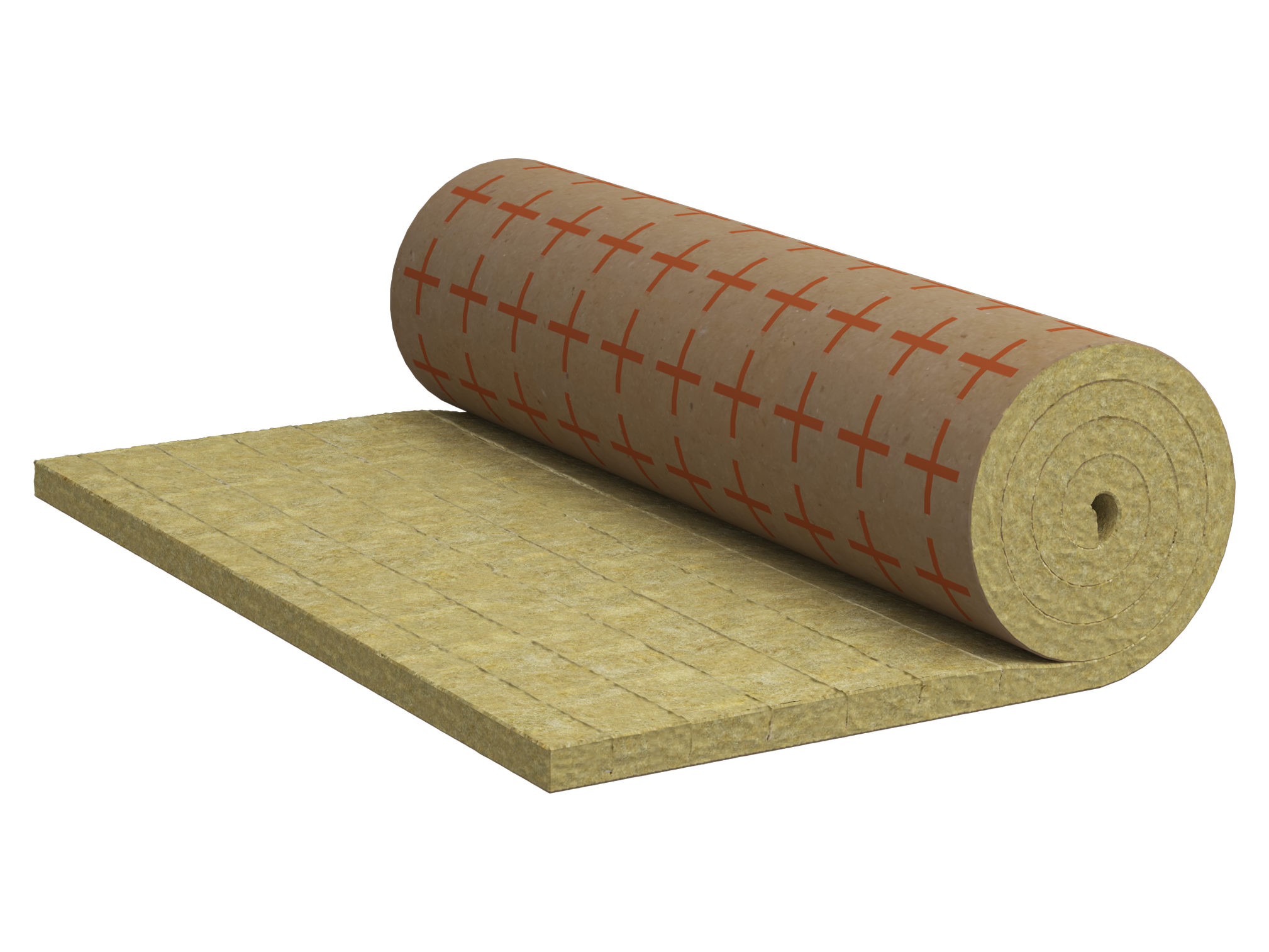 ROCKWOOL Lamelmåtte (Kraftpapir) 40 mm