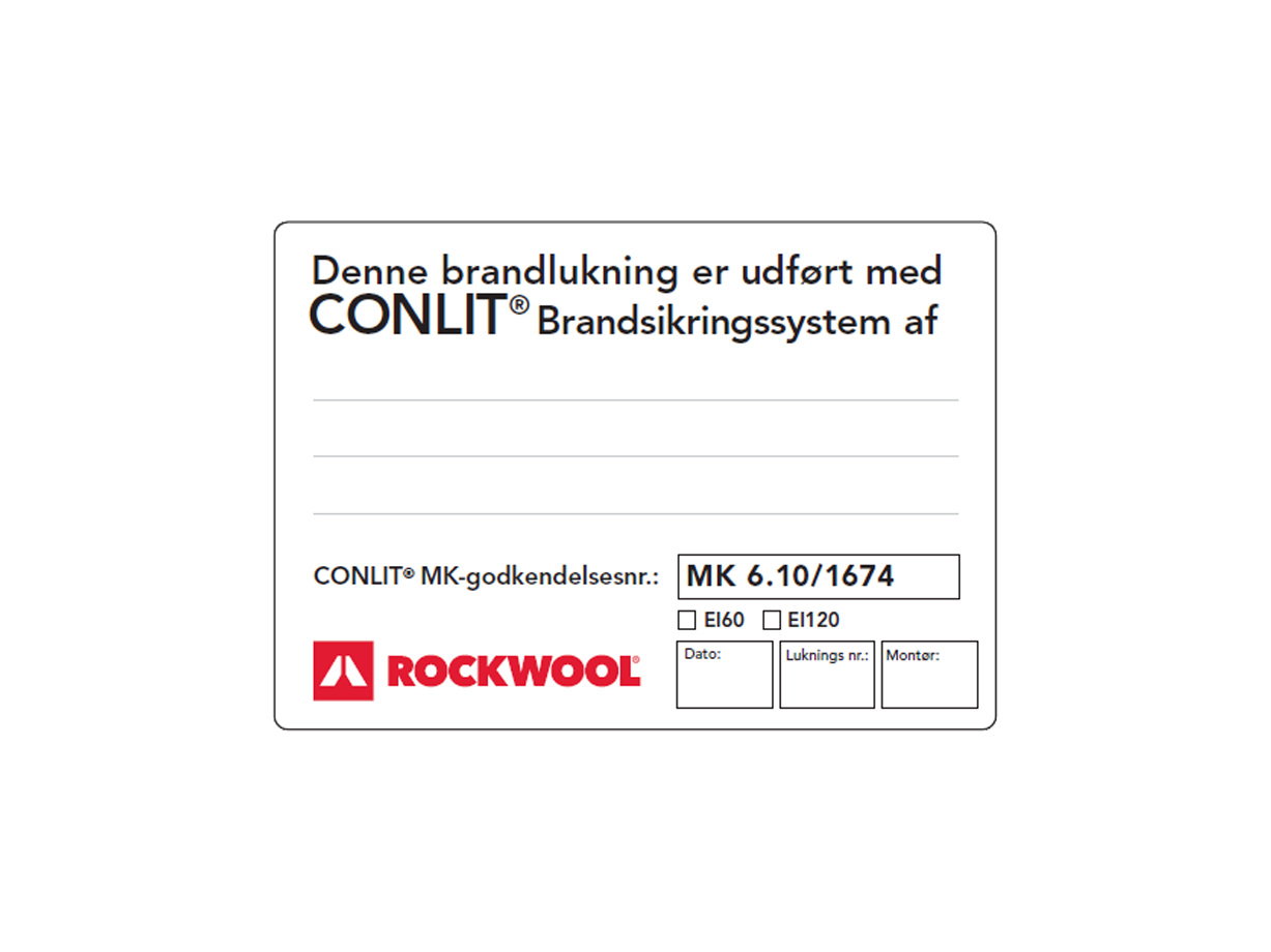 ROCKWOOL Conlit Mærkat