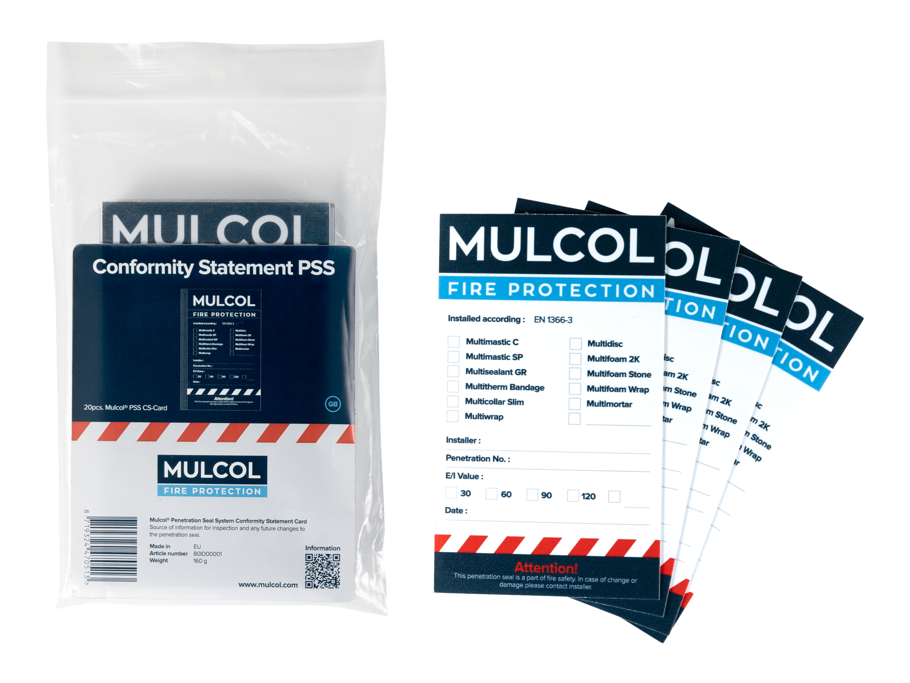 Mulcol® Penetration Seal System CS-Card - DK